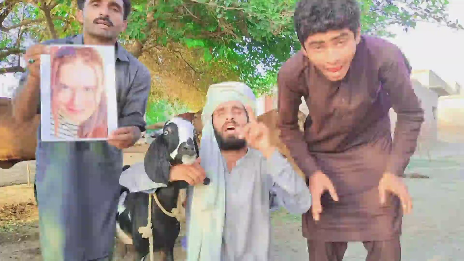 Funny Dance With Goat