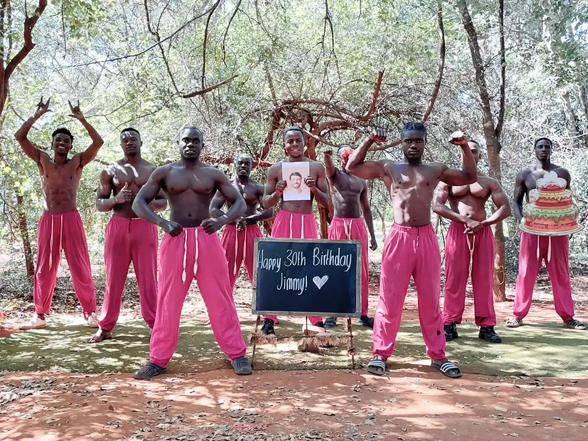 Pantalones rosa África